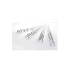 Espiral GBC wire 3:1 6,3 mm n.4 negro. Capacidad 45 hojas. Caja de 100 unidades.