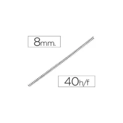 Espiral metalica marca Yosan paso 64 8 mm