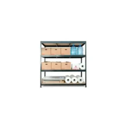 Estanteria metalica ar stocker 200x200x70 cm 4 estantes 450 kg por estante bandeja de madera sin