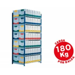 Estanteria Paperflow metalica con 5 estantes acero