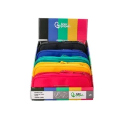 ESTUCHE PORTATODO LIDERPAPEL COLOR POP 2 CREMALLERAS COMPARTIMENTO EXTENSIBLE 230X60 MM