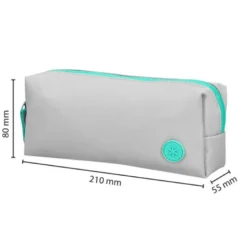 ESTUCHE PORTATODO ANTARTIK BASIC PACK 1 COMPARTIMENTO GRIS COMPAÑERO MOCHILA 80X55X210 MM