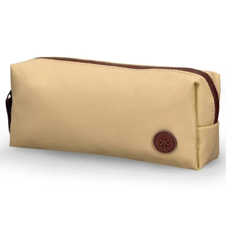 ESTUCHE PORTATODO ANTARTIK BASIC PACK 1 COMPARTIMENTO BEIGE COMPAÑERO MOCHILA 80X55X210 MM