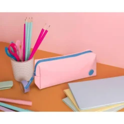 ESTUCHE PORTATODO ANTARTIK BASIC PACK 1 COMPARTIMENTO ROSA COMPAÑERO MOCHILA 80X55X210 MM