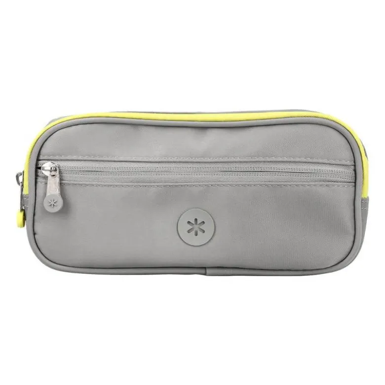 ESTUCHE PORTATODO ANTARTIK FUSION FLEX 3 CREMALLERAS GRIS COMPAÑERO MOCHILA 100X60X220 MM