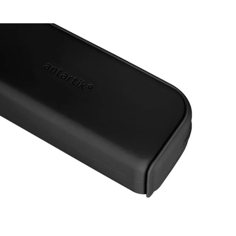 ESTUCHE PORTATODO ANTARTIK PRISMA SILICONA SOFT RECTANGULAR 185X50X75 MM NEGRO