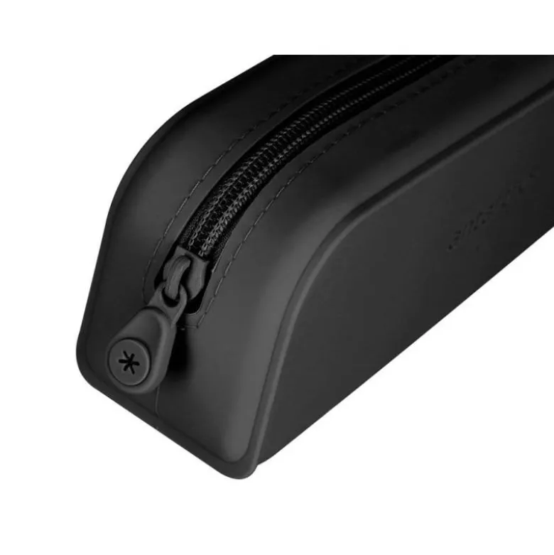 ESTUCHE PORTATODO ANTARTIK PRISMA SILICONA SOFT RECTANGULAR 185X50X75 MM NEGRO