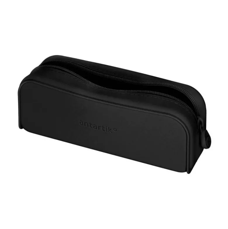 ESTUCHE PORTATODO ANTARTIK PRISMA SILICONA SOFT RECTANGULAR 185X50X75 MM NEGRO