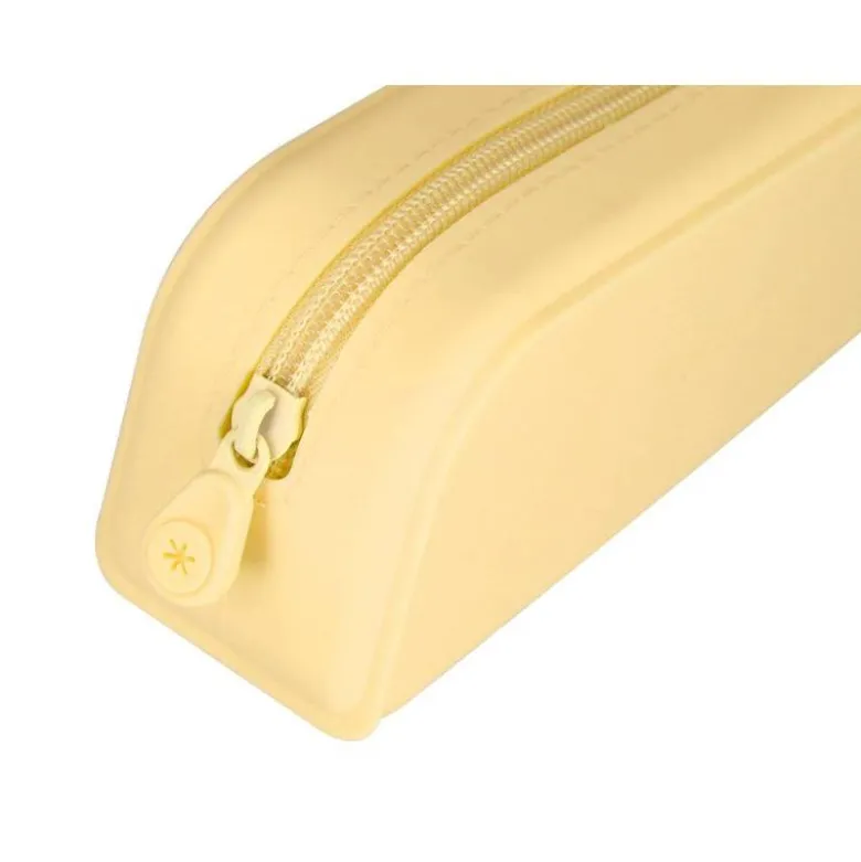 ESTUCHE PORTATODO ANTARTIK PRISMA SILICONA SOFT RECTANGULAR 185X50X75 MM AMARILLO