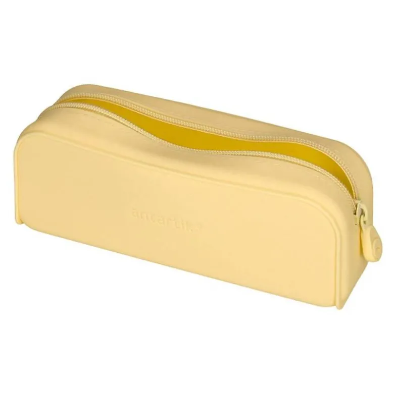 ESTUCHE PORTATODO ANTARTIK PRISMA SILICONA SOFT RECTANGULAR 185X50X75 MM AMARILLO
