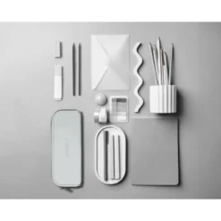 ESTUCHE PORTATODO ANTARTIK PRISMA SILICONA SOFT RECTANGULAR 185X50X75 MM GRIS