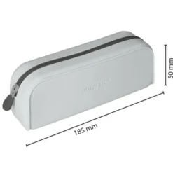 ESTUCHE PORTATODO ANTARTIK PRISMA SILICONA SOFT RECTANGULAR 185X50X75 MM GRIS
