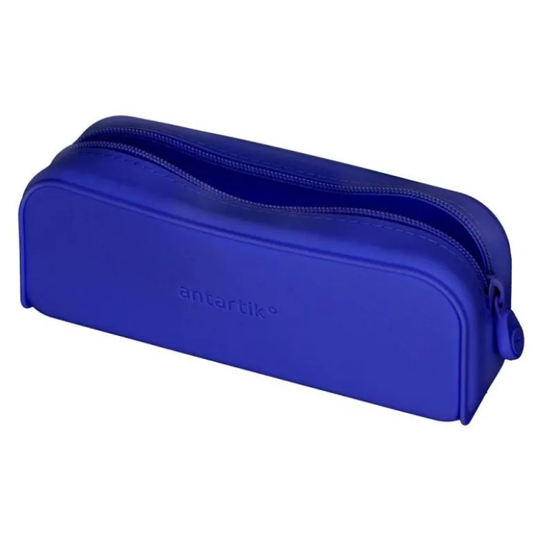 ESTUCHE PORTATODO ANTARTIK PRISMA SILICONA SOFT RECTANGULAR 185X50X75 MM AZUL OSCURO