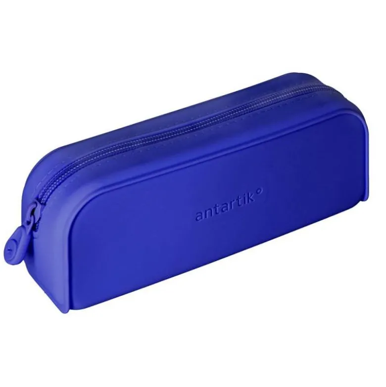 ESTUCHE PORTATODO ANTARTIK PRISMA SILICONA SOFT RECTANGULAR 185X50X75 MM AZUL OSCURO