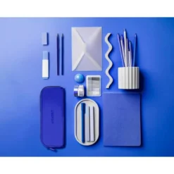 ESTUCHE PORTATODO ANTARTIK PRISMA SILICONA SOFT RECTANGULAR 185X50X75 MM AZUL OSCURO