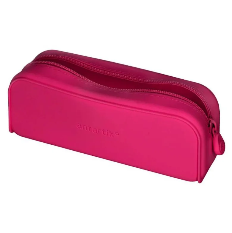 ESTUCHE PORTATODO ANTARTIK PRISMA SILICONA SOFT RECTANGULAR 185X50X75 MM ROSA FUCSIA