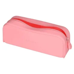 ESTUCHE PORTATODO ANTARTIK PRISMA SILICONA SOFT RECTANGULAR 185X50X75 MM ROSA CHICLE