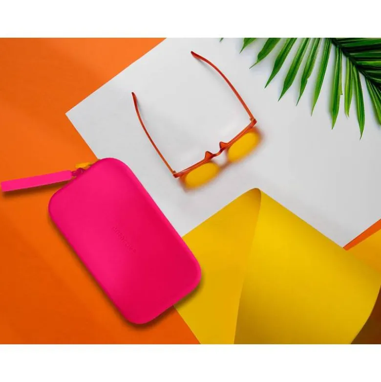 ESTUCHE PORTATODO ANTARTIK TROPICAL DIVE SILICONA SOFT RECTANGULAR 190X120X25 MM ROSA FUCSIA