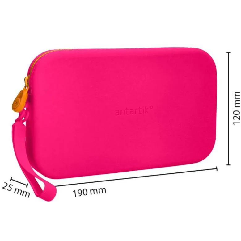 ESTUCHE PORTATODO ANTARTIK TROPICAL DIVE SILICONA SOFT RECTANGULAR 190X120X25 MM ROSA FUCSIA