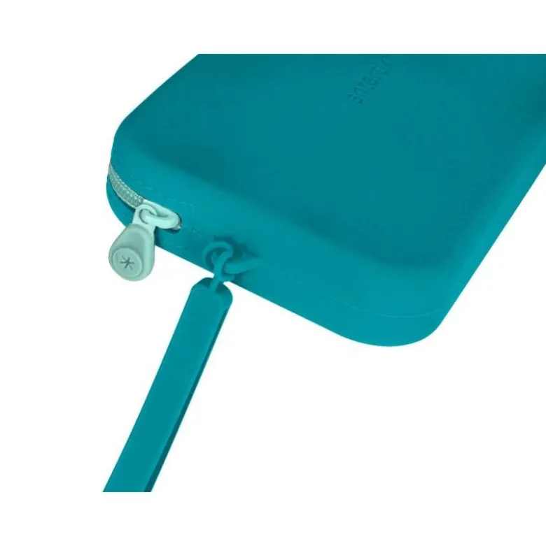 ESTUCHE PORTATODO ANTARTIK TROPICAL DIVE SILICONA SOFT RECTANGULAR 190X120X25 MM AZUL TURQUESA