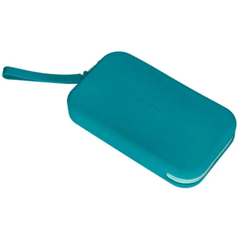 ESTUCHE PORTATODO ANTARTIK TROPICAL DIVE SILICONA SOFT RECTANGULAR 190X120X25 MM AZUL TURQUESA