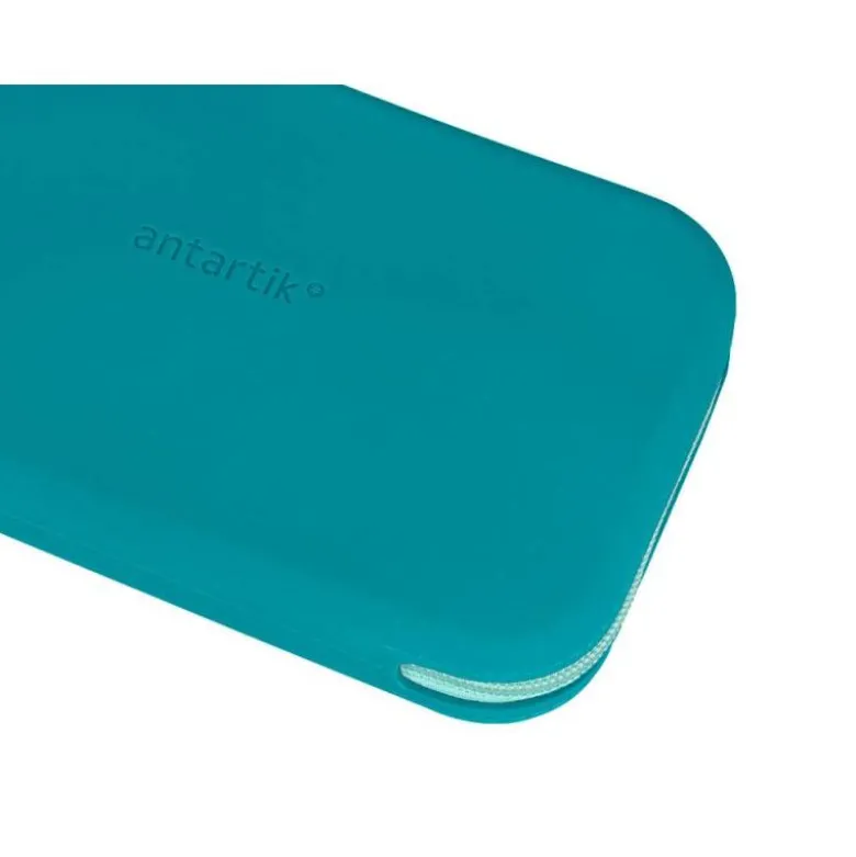 ESTUCHE PORTATODO ANTARTIK TROPICAL DIVE SILICONA SOFT RECTANGULAR 190X120X25 MM AZUL TURQUESA