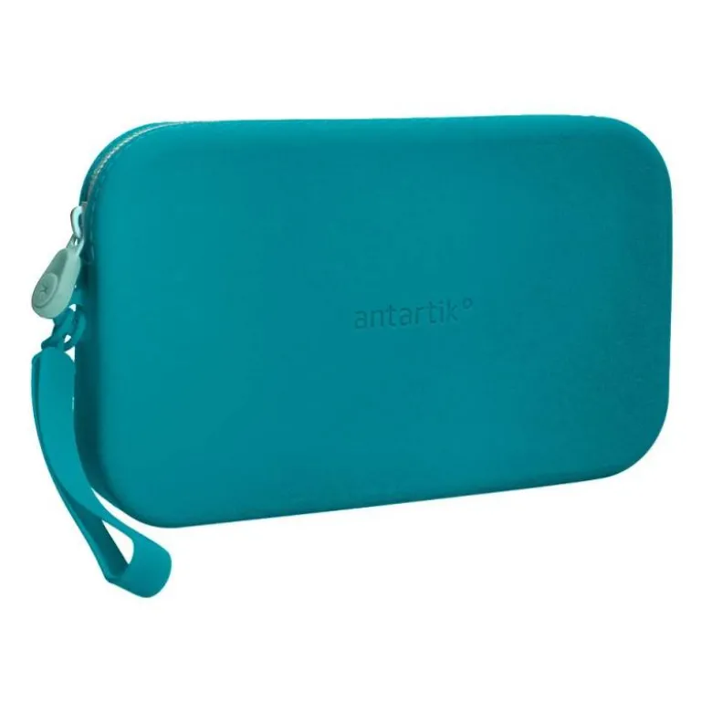 ESTUCHE PORTATODO ANTARTIK TROPICAL DIVE SILICONA SOFT RECTANGULAR 190X120X25 MM AZUL TURQUESA
