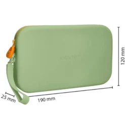 ESTUCHE PORTATODO ANTARTIK TROPICAL DIVE SILICONA SOFT RECTANGULAR 190X120X25 MM VERDE MILITAR