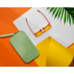 ESTUCHE PORTATODO ANTARTIK TROPICAL DIVE SILICONA SOFT RECTANGULAR 190X120X25 MM VERDE MILITAR