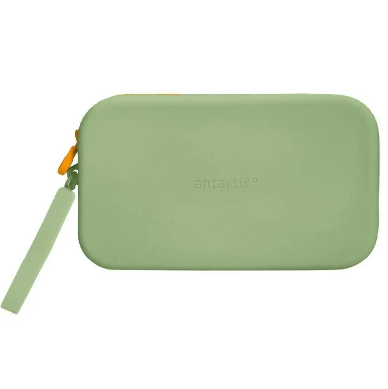 ESTUCHE PORTATODO ANTARTIK TROPICAL DIVE SILICONA SOFT RECTANGULAR 190X120X25 MM VERDE MILITAR