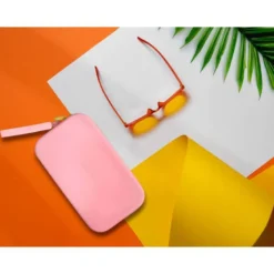 ESTUCHE PORTATODO ANTARTIK TROPICAL DIVE SILICONA SOFT RECTANGULAR 190X120X25 MM ROSA CHICLE