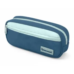 ESTUCHE PORTATODO LIDERPAPEL DUO 2 CREMALLERAS CON BOLSILLOFRONTAL AZUL OSCURO 220X90X50 MM