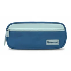 ESTUCHE PORTATODO LIDERPAPEL DUO 2 CREMALLERAS CON BOLSILLOFRONTAL AZUL OSCURO 220X90X50 MM