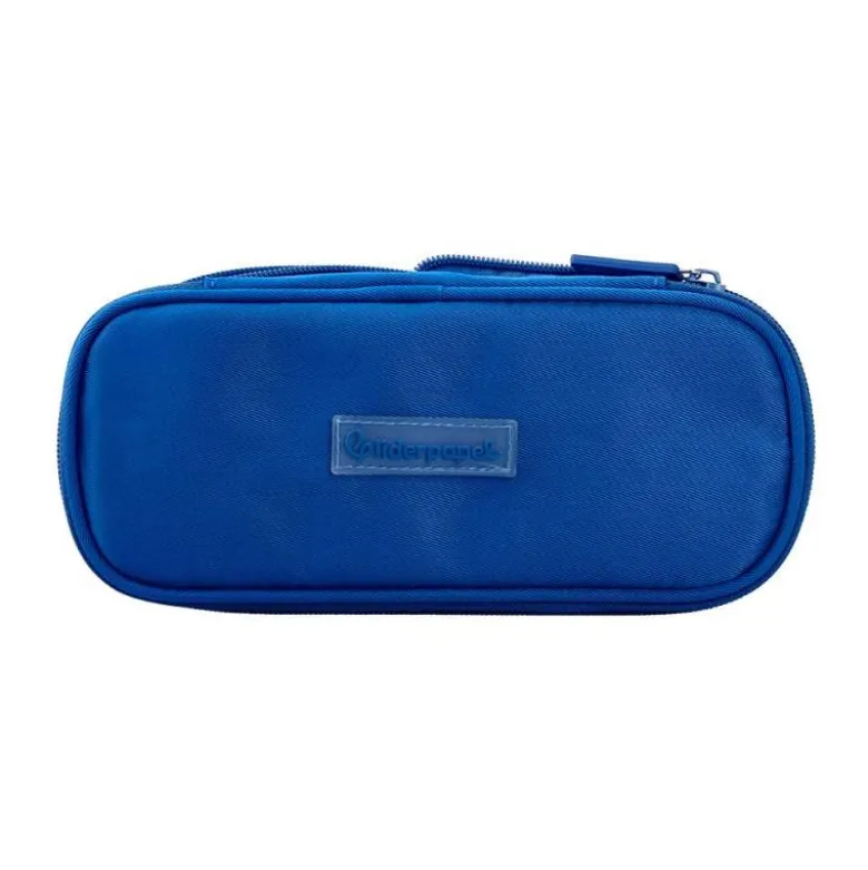 ESTUCHE PORTATODO LIDERPAPEL COLOR POP 2 CREMALLERAS CON COMPARTIMENTO EXTENSIBLE AZUL 230 X 60 MM