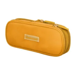 ESTUCHE PORTATODO LIDERPAPEL COLOR POP 2 CREMALLERAS CON COMPARTIMENTO EXTENSIBLE AMARILLO 230 X 60 MM