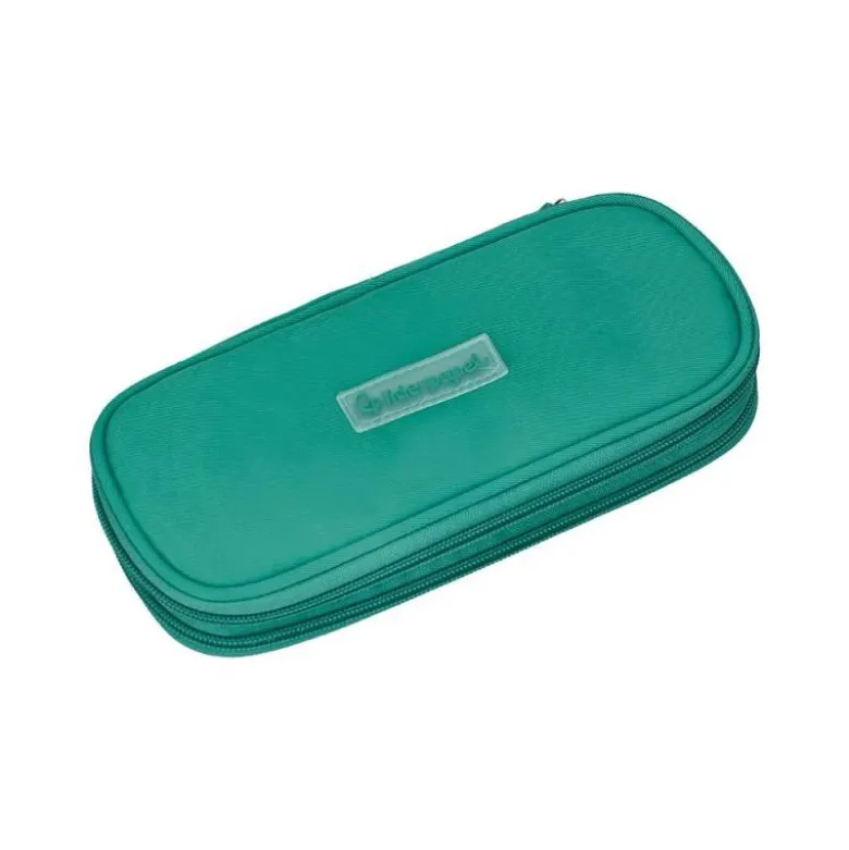 ESTUCHE PORTATODO LIDERPAPEL COLOR POP 2 CREMALLERAS CON COMPARTIMENTO EXTENSIBLE TURQUESA 230 X 60 MM