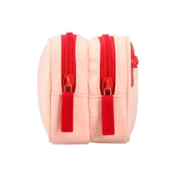 ESTUCHE PORTATODO LIDERPAPEL DUO 3 CREMALLERAS CON BOLSILLOFRONTAL ROSA 220X90X70 MM