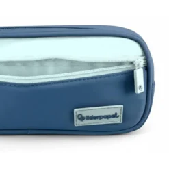 ESTUCHE PORTATODO LIDERPAPEL DUO 3 CREMALLERAS CON BOLSILLOFRONTAL AZUL OSCURO 220X90X70 MM