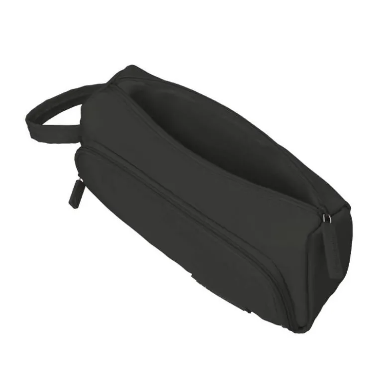 ESTUCHE PORTATODO LIDERPAPEL MINIBAG 2 CREMALLERAS CON BOLSILLO INTERIOR NEGRO 210 X 100 X 70 MM