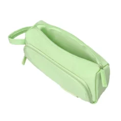 ESTUCHE PORTATODO LIDERPAPEL MINIBAG 2 CREMALLERAS CON BOLSILLO INTERIOR VERDE PASTEL213 X 100 X 70 MM