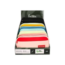 ESTUCHE PORTATODO LIDERPAPEL DUO 2 CREMALLERAS CON BOLSILLO FRONTAL 220X90X50 MM