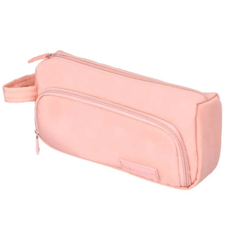 ESTUCHE PORTATODO LIDERPAPEL MINIBAG 2 CREMALLERAS CON BOLSILLO INTERIOR 210X100X70 MM