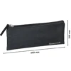 ESTUCHE PORTATODO LIDERPAPEL PLANO ANCHO UNA CREMALLERA 200X100 MM NEGRO