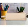 ESTUCHE PORTATODO LIDERPAPEL CLASSIC RECTANGULAR CON ASA 210X70MM CREMA