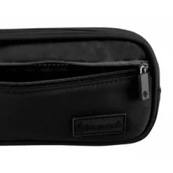 ESTUCHE PORTATODO LIDERPAPEL DUO 3 CREMALLERAS CON BOLSILLOFRONTAL NEGRO 220X90X70 MM