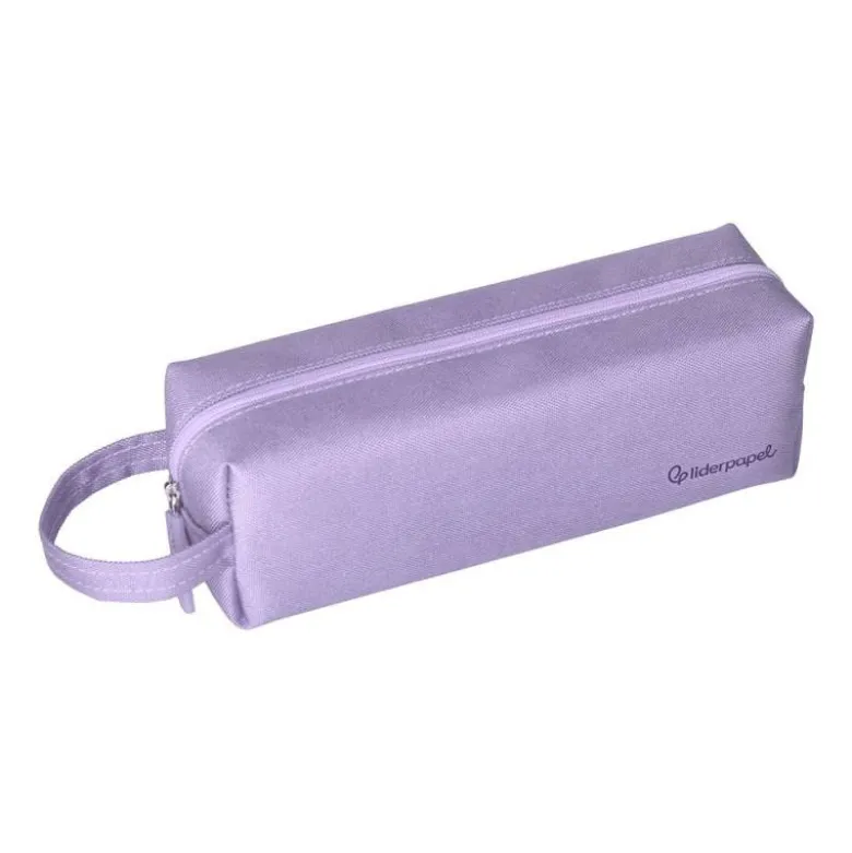 ESTUCHE PORTATODO LIDERPAPEL CLASSIC RECTANGULAR CON ASA 210X70MM LILA