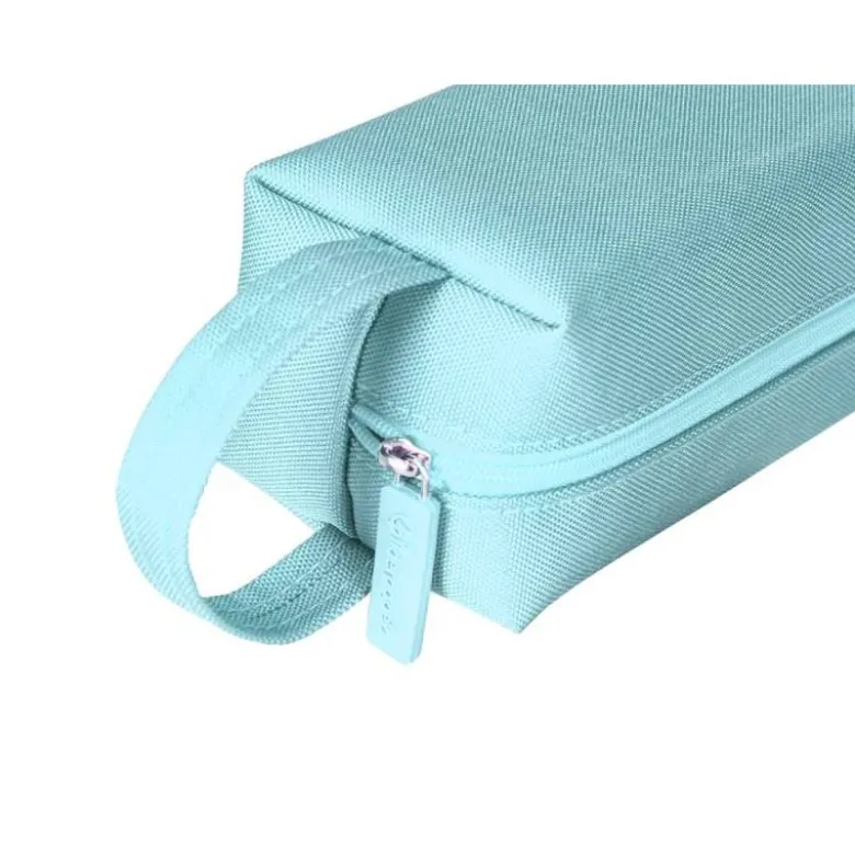 ESTUCHE PORTATODO LIDERPAPEL CLASSIC RECTANGULAR CON ASA 210X70MM AZUL CELESTE