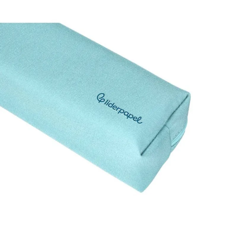 ESTUCHE PORTATODO LIDERPAPEL CLASSIC RECTANGULAR CON ASA 210X70MM AZUL CELESTE