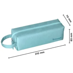 ESTUCHE PORTATODO LIDERPAPEL CLASSIC RECTANGULAR CON ASA 210X70MM AZUL CELESTE