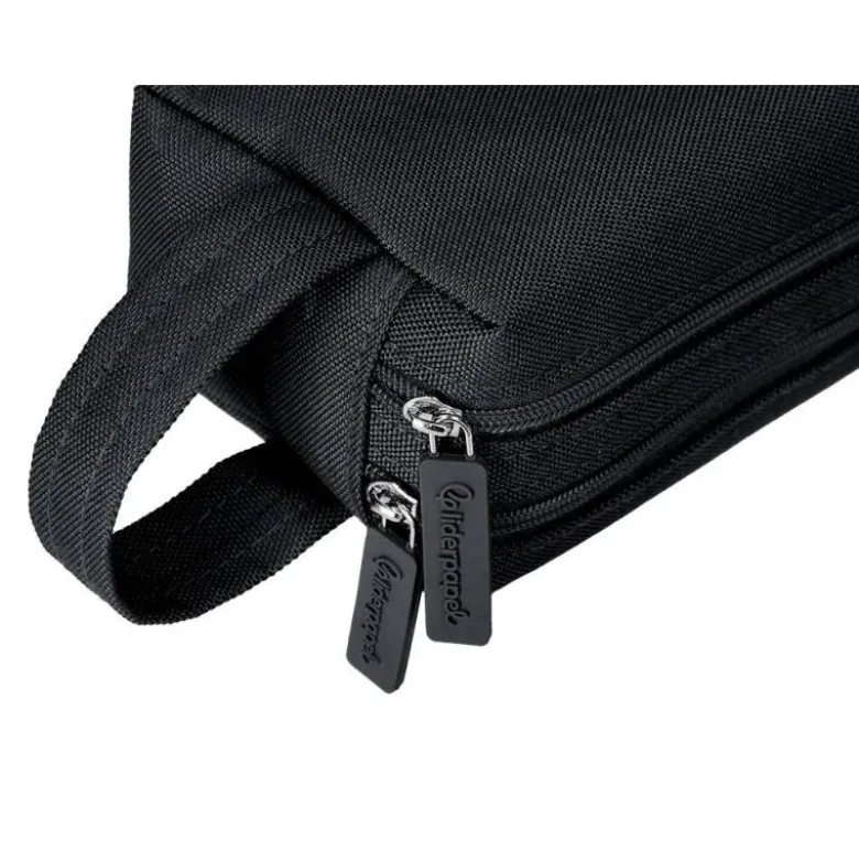 ESTUCHE PORTATODO LIDERPAPEL CLASSIC RECTANGULAR CON ASA 2 CREMALLERAS 210 X80MM NEGRO